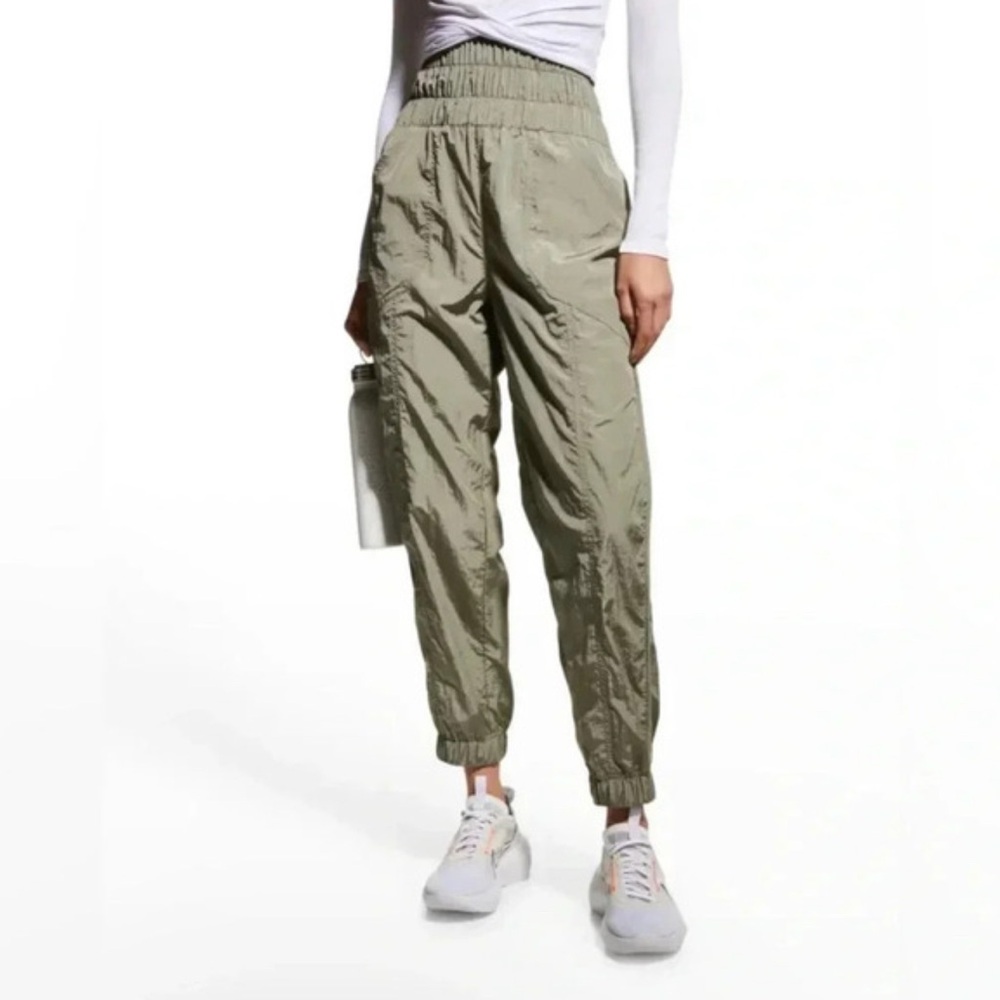 NWT Free People Movement Way Home Joggers in Olive Green